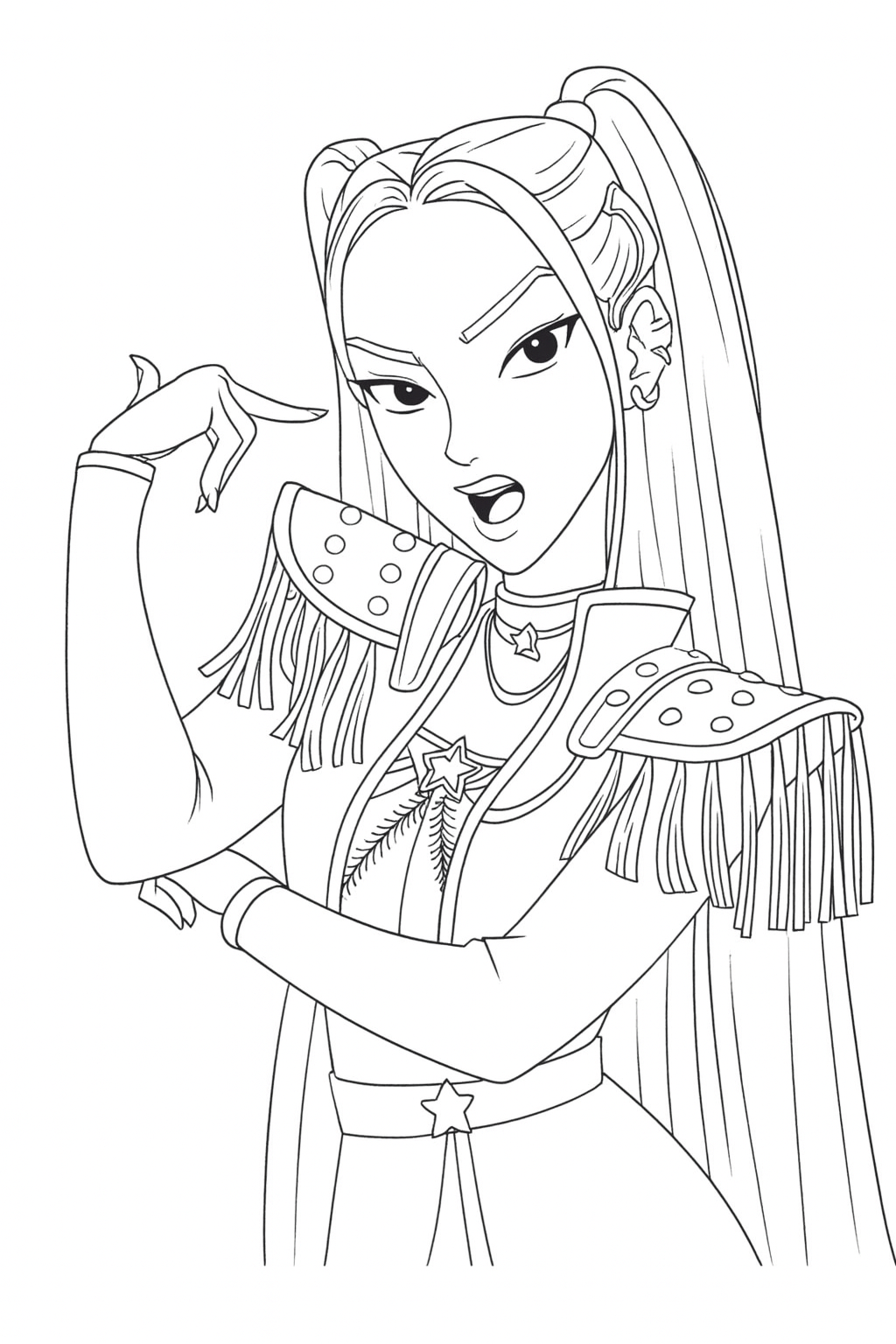 KPop Demon Hunters Coloring Pages YouLoveIt KPop Demon Hunters Coloring Pages YouLoveIt
