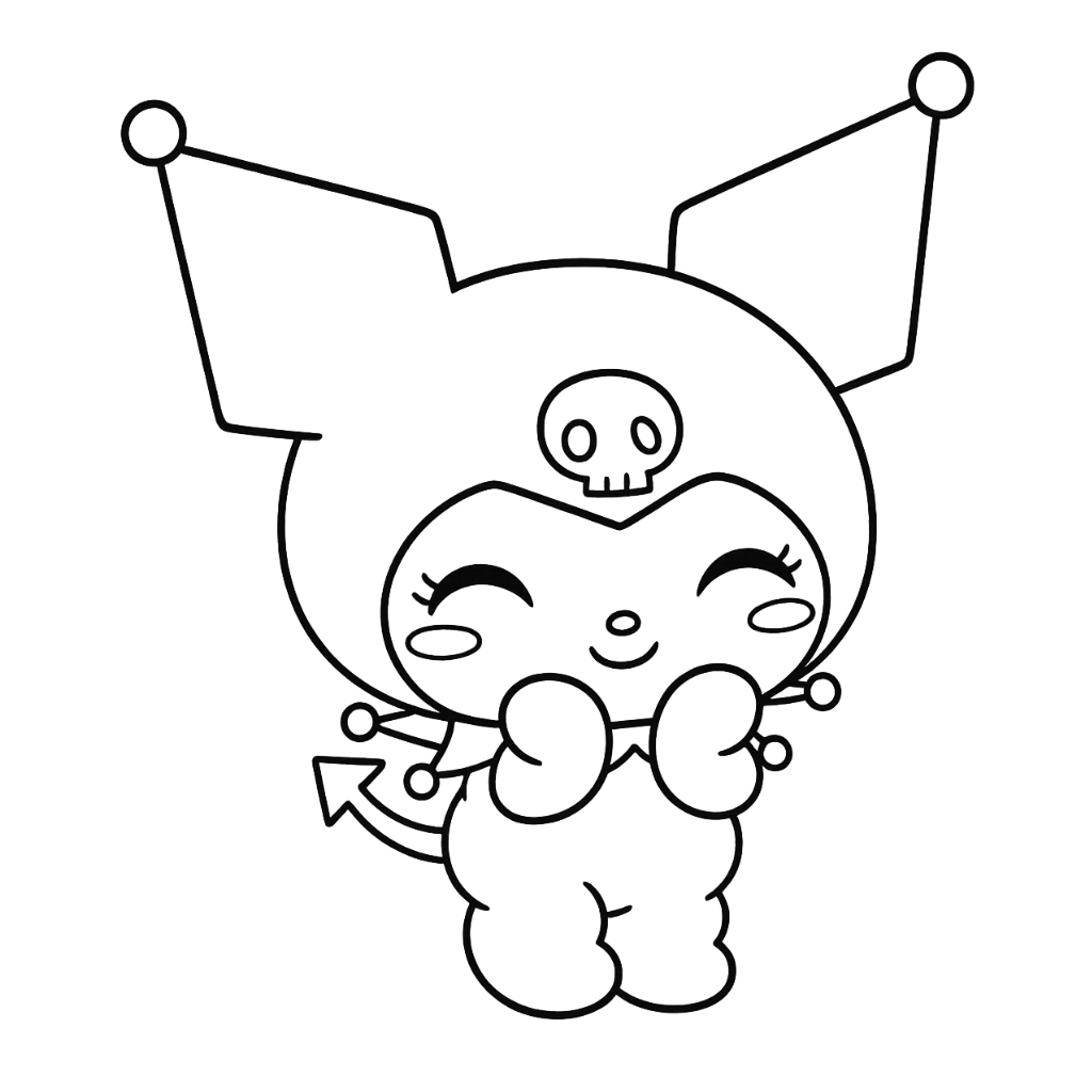 kuromi coloring pages