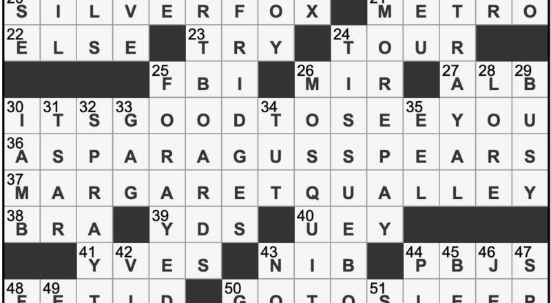 L A Times Crossword Corner Saturday August 16 2025 August Miller