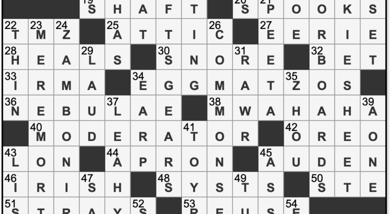 L A Times Crossword Corner Saturday August 9 2025 David Karp