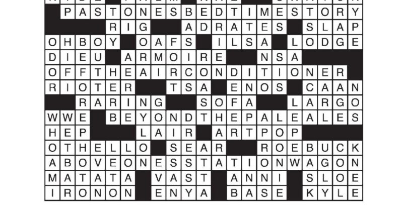 LA Times Crossword Answers Nov 27 2022 Crosswords Yakimaherald