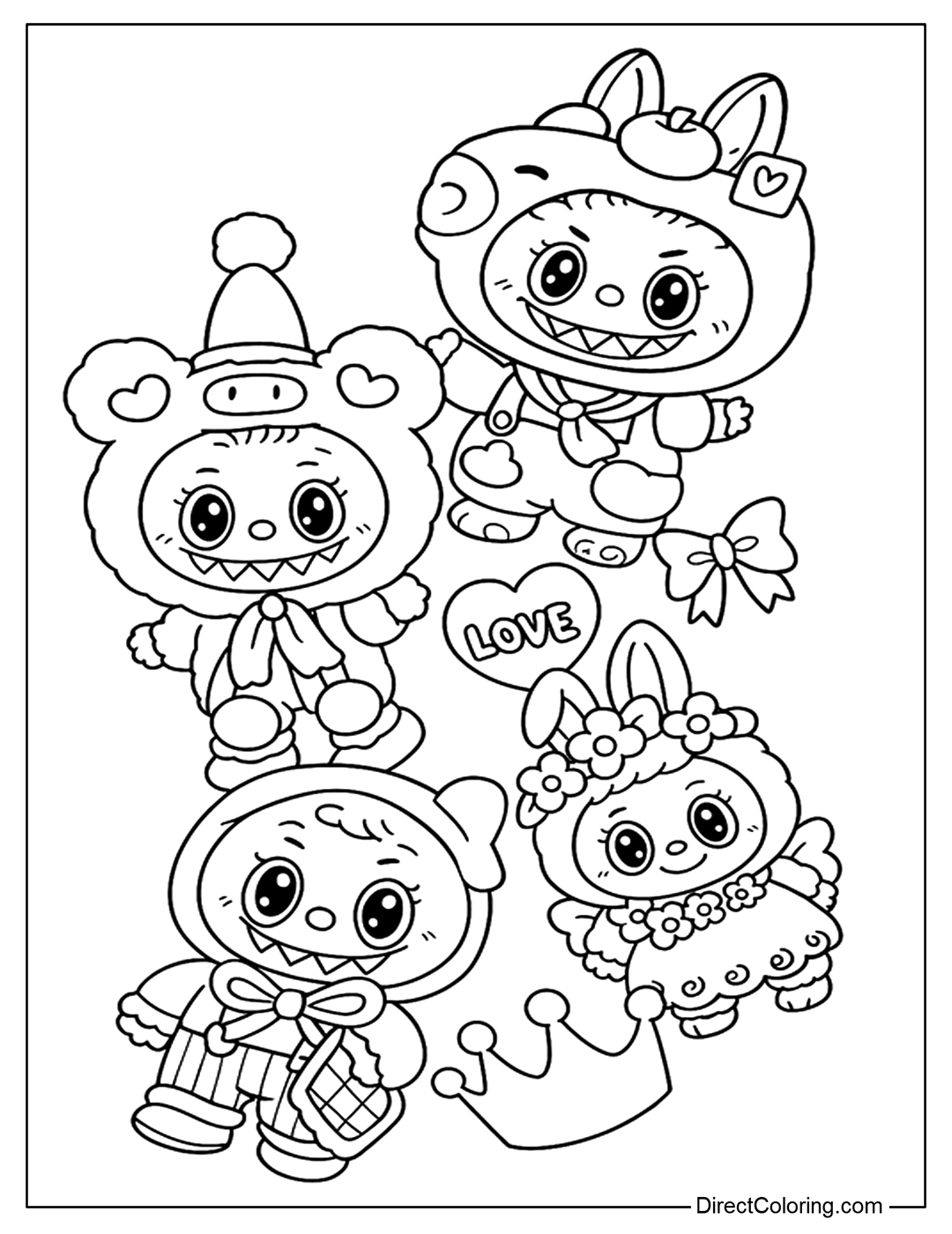 labubu coloring page