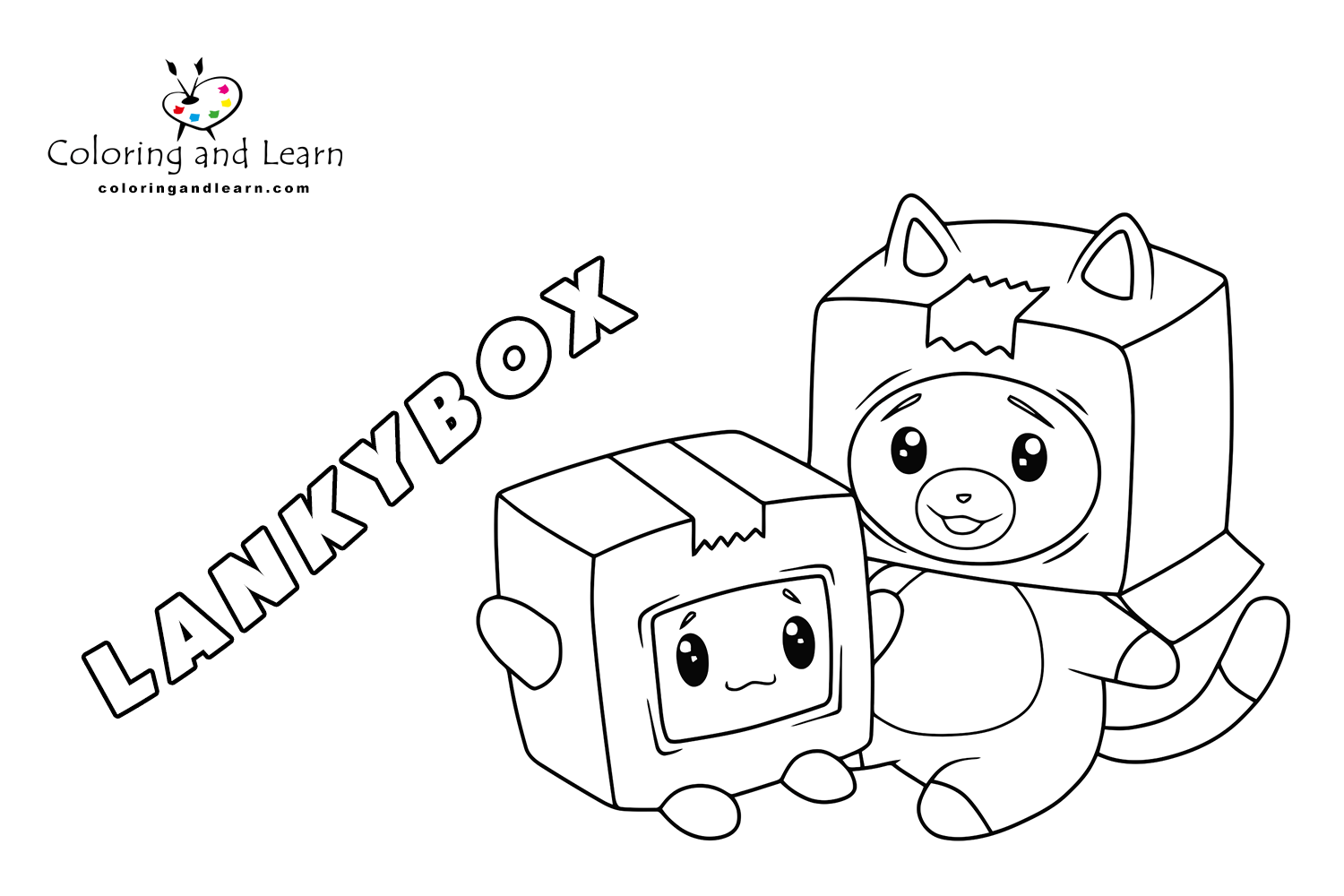 LankyBox Coloring Pages FREE 2026 Coloring And Learn LankyBox Coloring Pages FREE 2026 Coloring And Learn