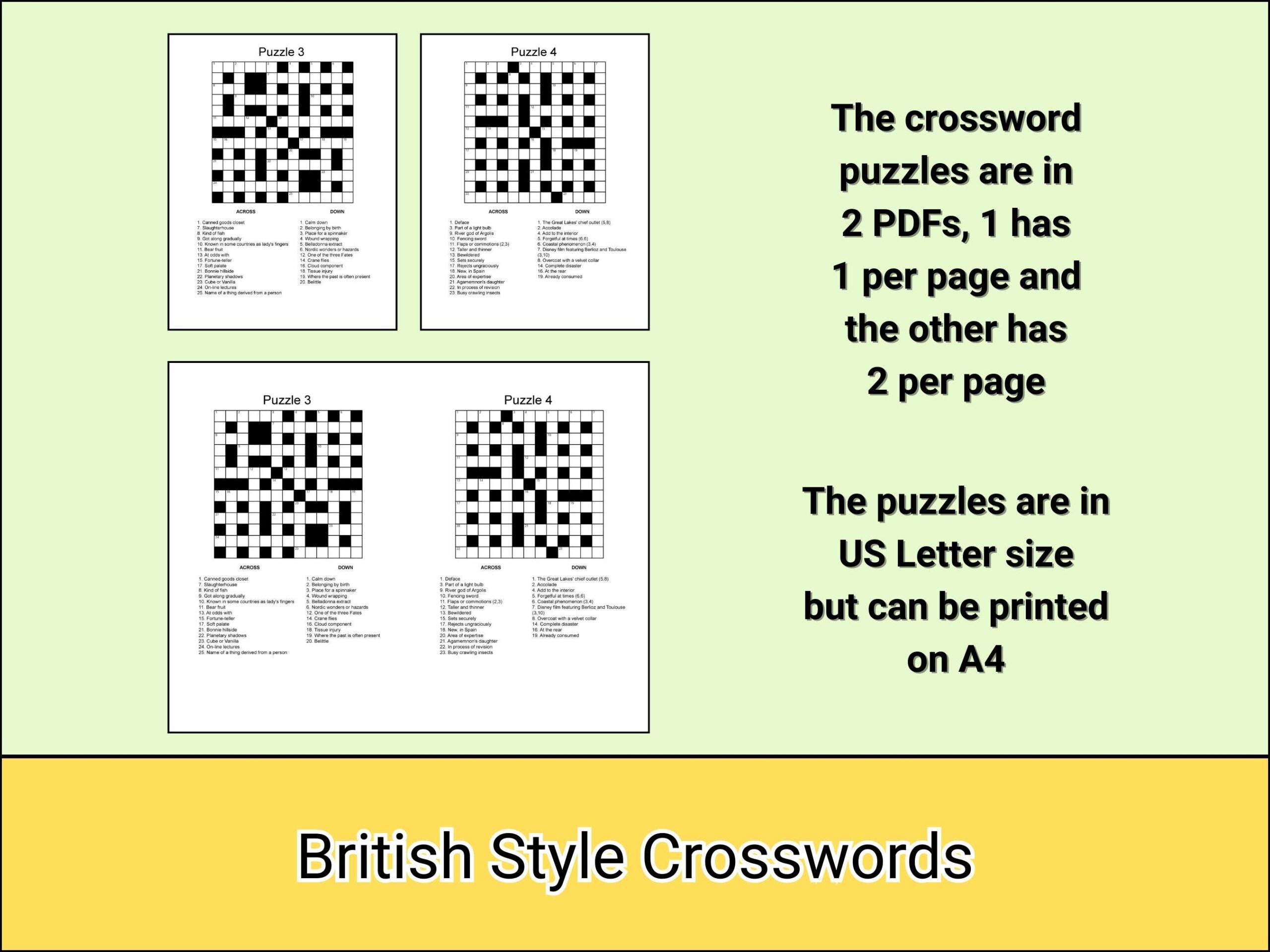 Large Print Crossword Puzzles For Adults 50 Brain Teasers PDF Download Etsy Large Print Crossword Puzzles For Adults 50 Brain Teasers PDF Download Etsy