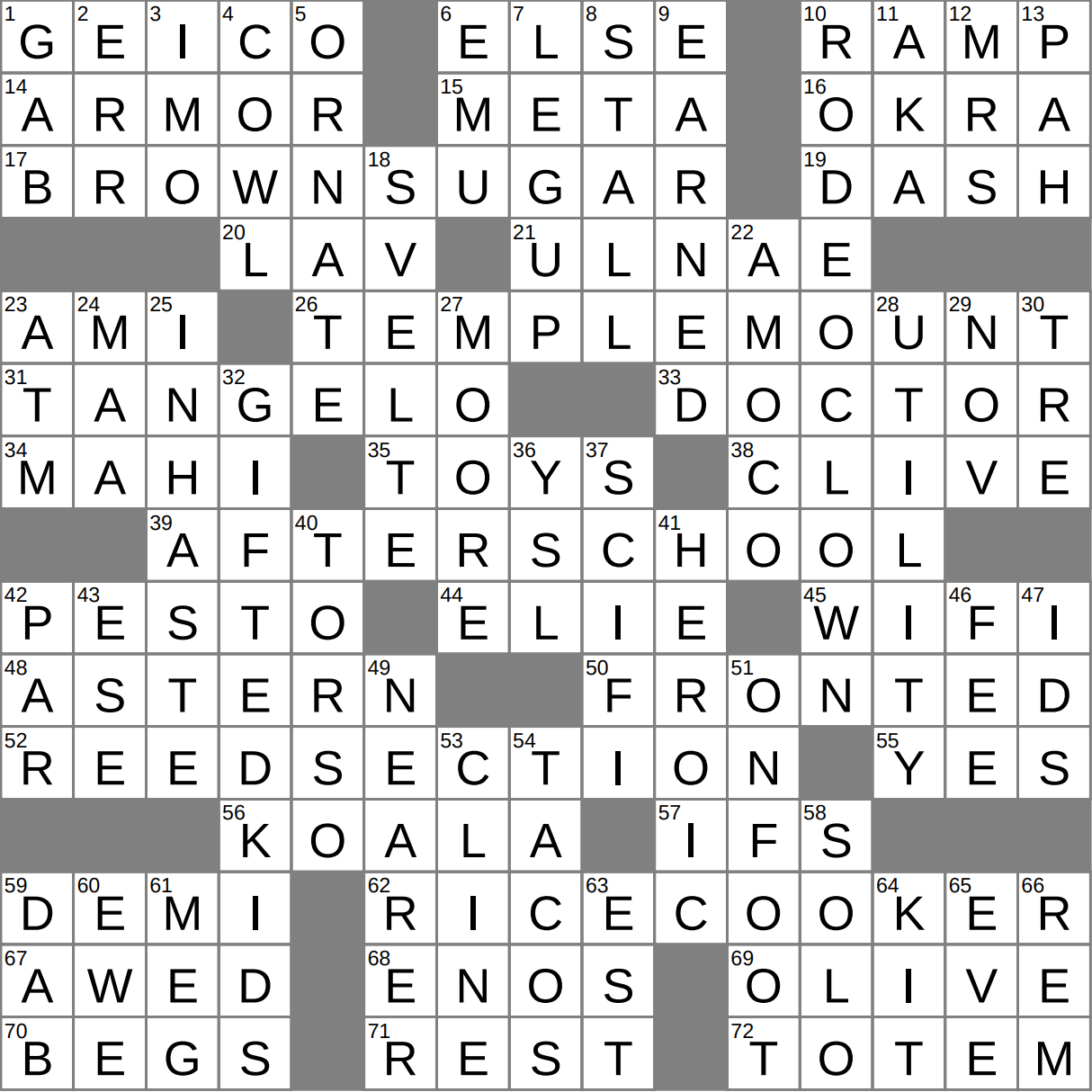 LAXCrossword Answers To The Los Angeles Times Crossword LAXCrossword Answers To The Los Angeles Times Crossword