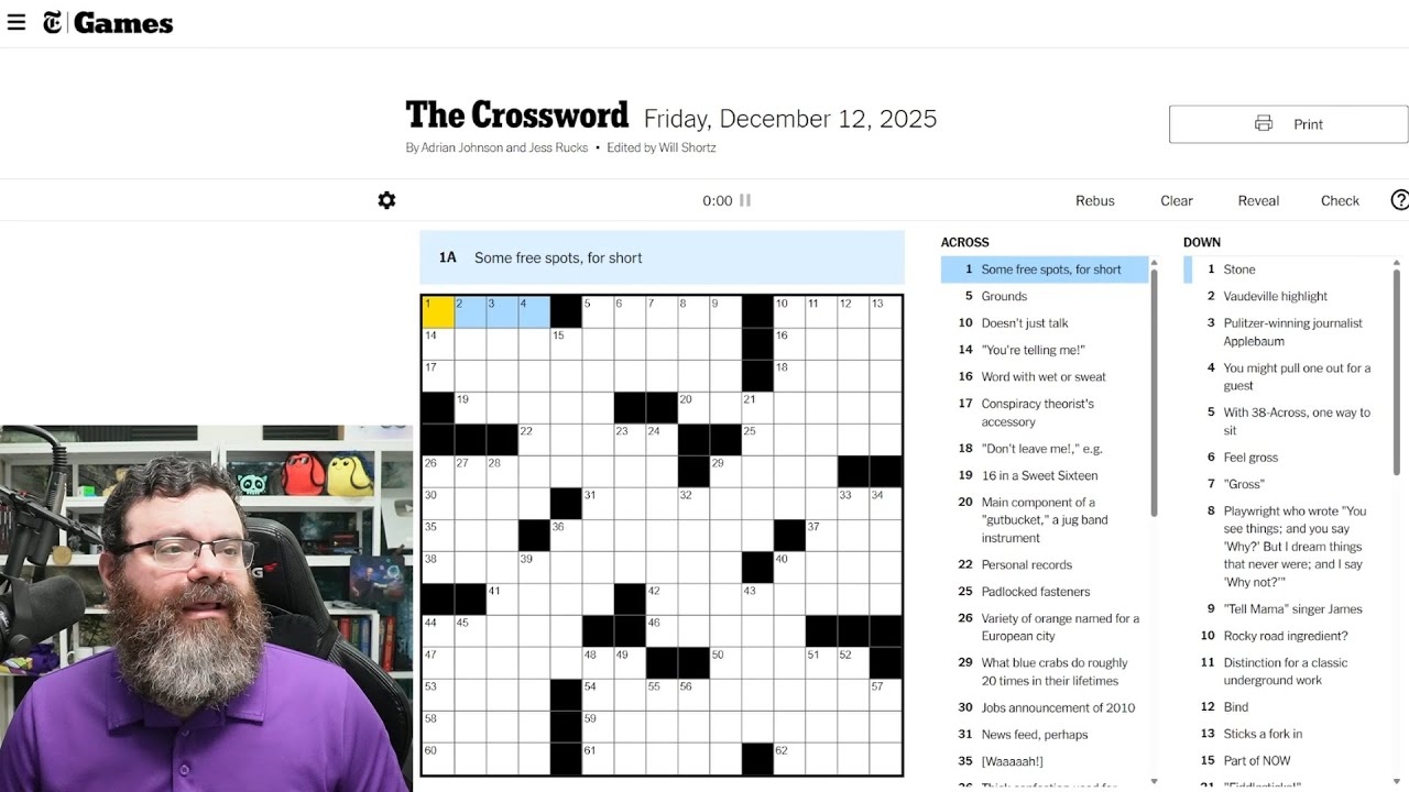 Learning Crossword Week 82 NYT Crossword Friday Dec 12th 2025 YouTube Learning Crossword Week 82 NYT Crossword Friday Dec 12th 2025 YouTube