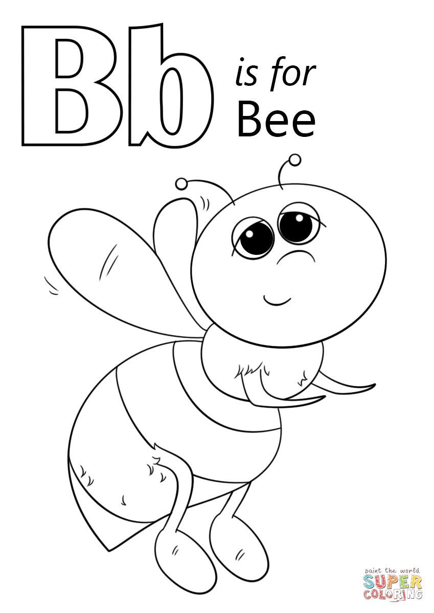 letter b coloring pages
