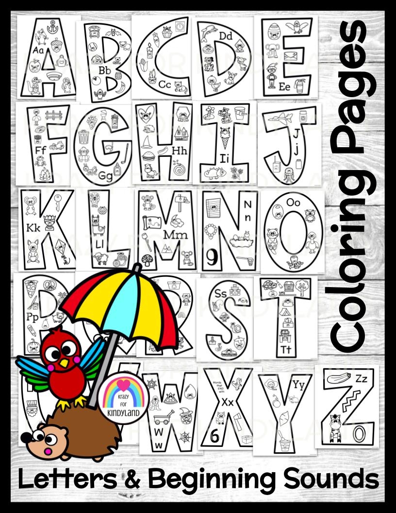 Letter Coloring Pages For Beginning Sounds Alphabet Preschool Kindergarten Letter Coloring Pages For Beginning Sounds Alphabet Preschool Kindergarten