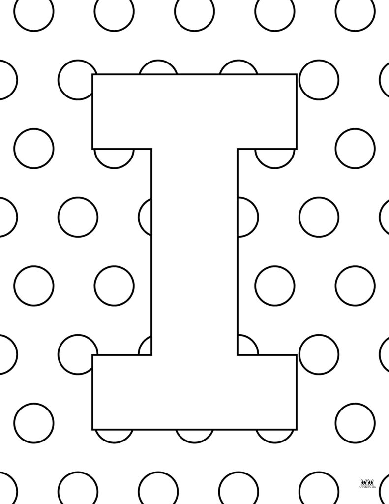letter i coloring pages