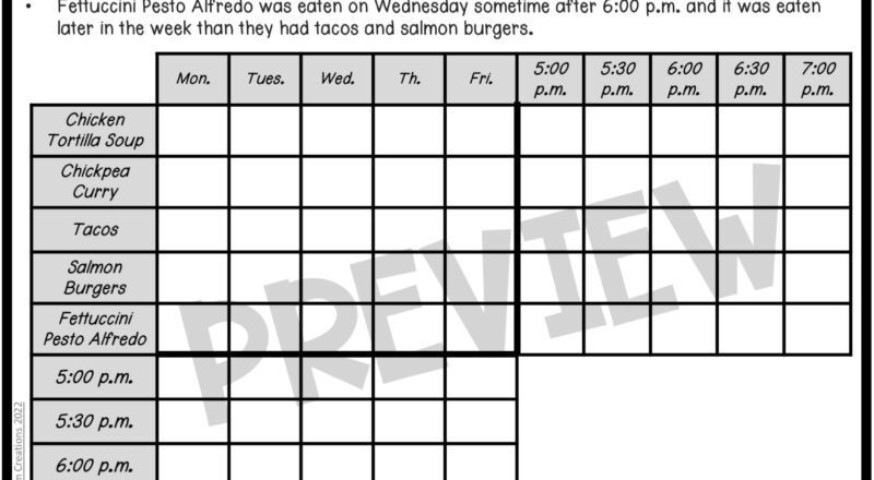 Level 3 Logic Puzzles Made By Teachers