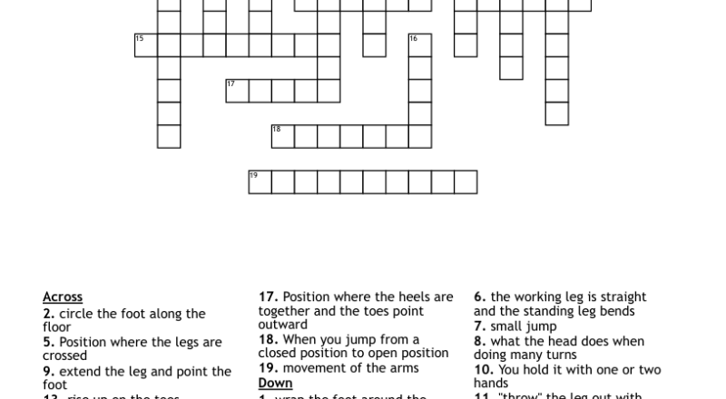 Level A Beginner Crossword WordMint