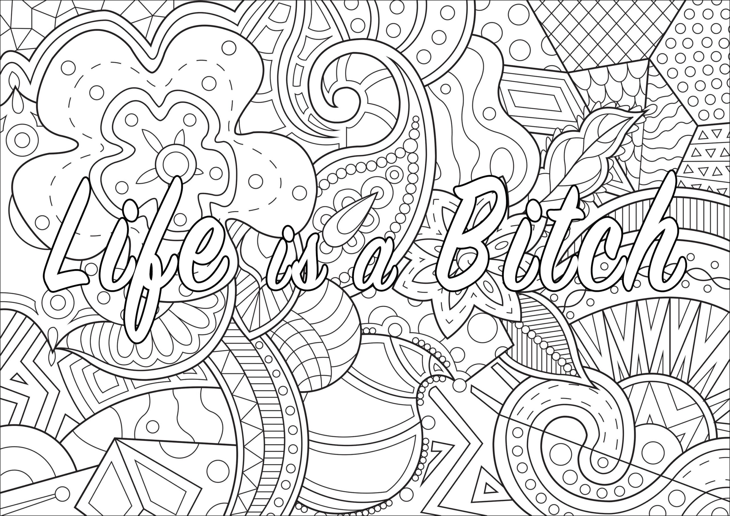 cuss word coloring pages
