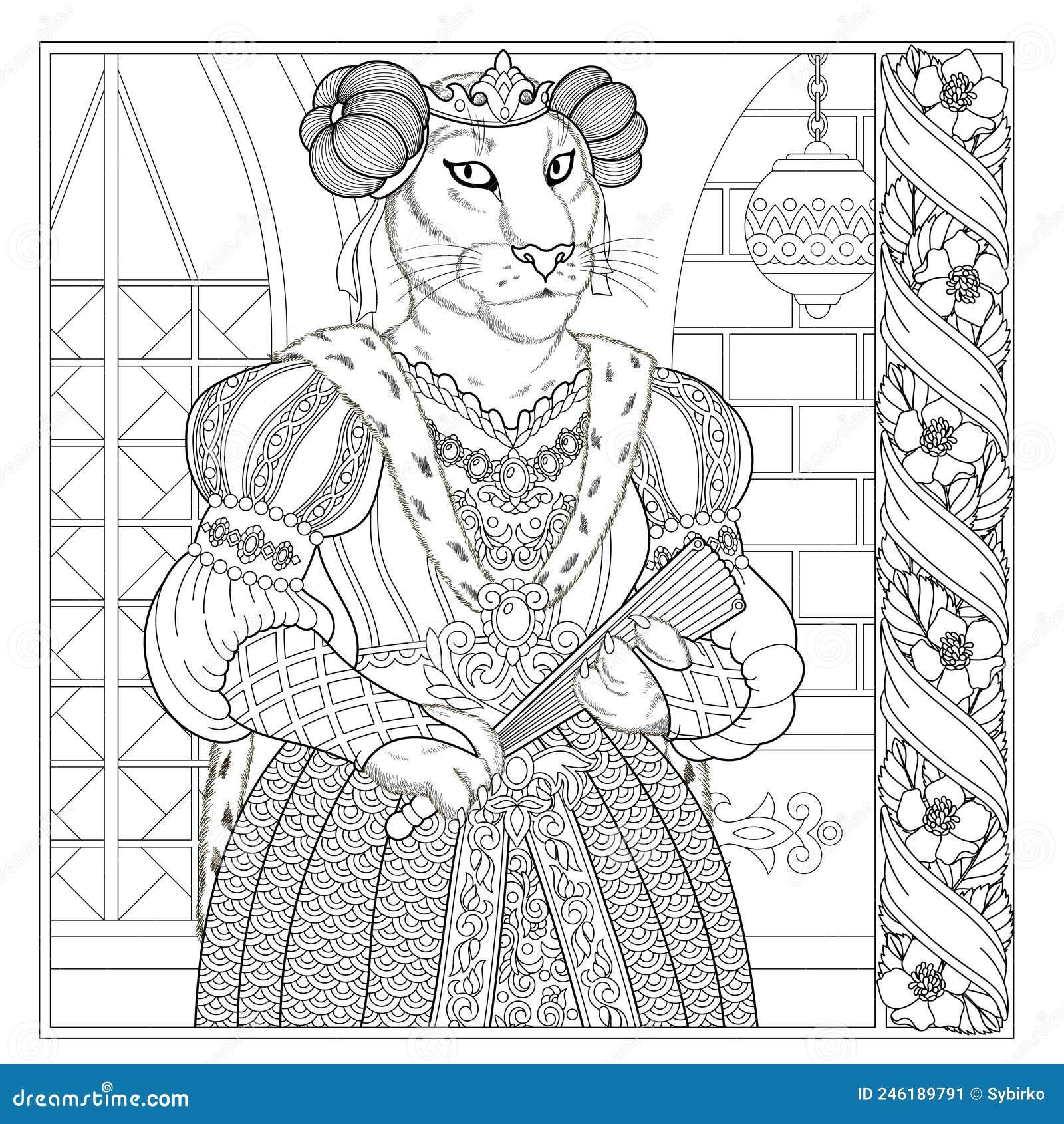 Lioness Coloring Page Stock Vector Illustration Of Adult 246189791 Lioness Coloring Page Stock Vector Illustration Of Adult 246189791