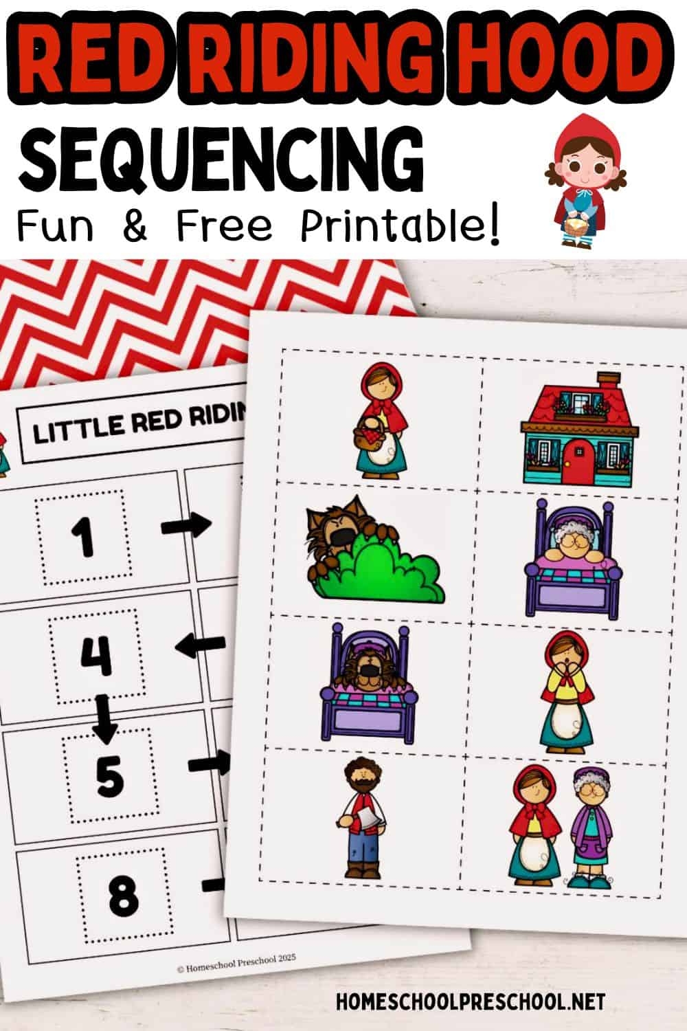 Little Red Riding Hood Story Sequencing Printable Little Red Riding Hood Story Sequencing Printable
