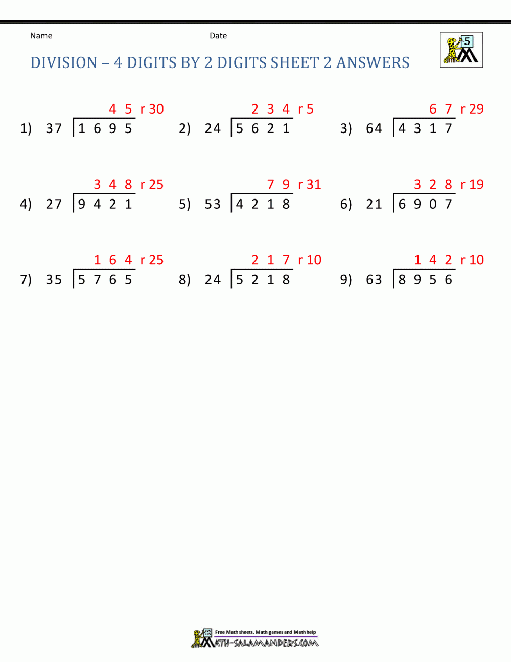 Long Division Worksheets For 5th Grade Worksheets Library Long Division Worksheets For 5th Grade Worksheets Library