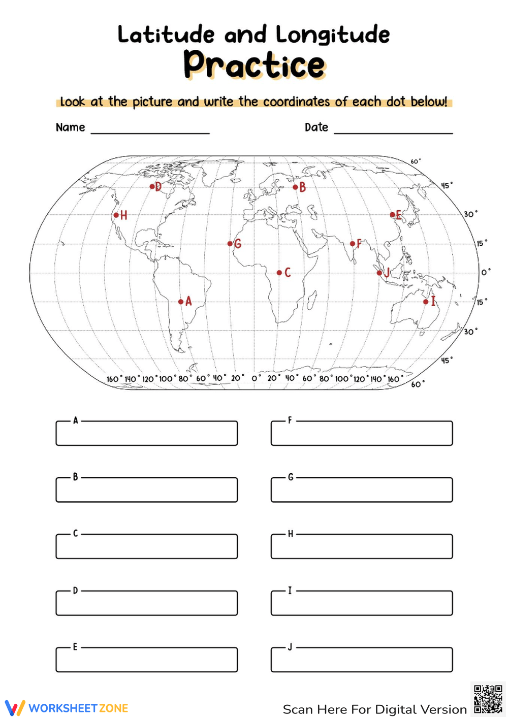 Longitude And Latitude Worksheet Practice Finding Map Coordinates Worksheet Longitude And Latitude Worksheet Practice Finding Map Coordinates Worksheet