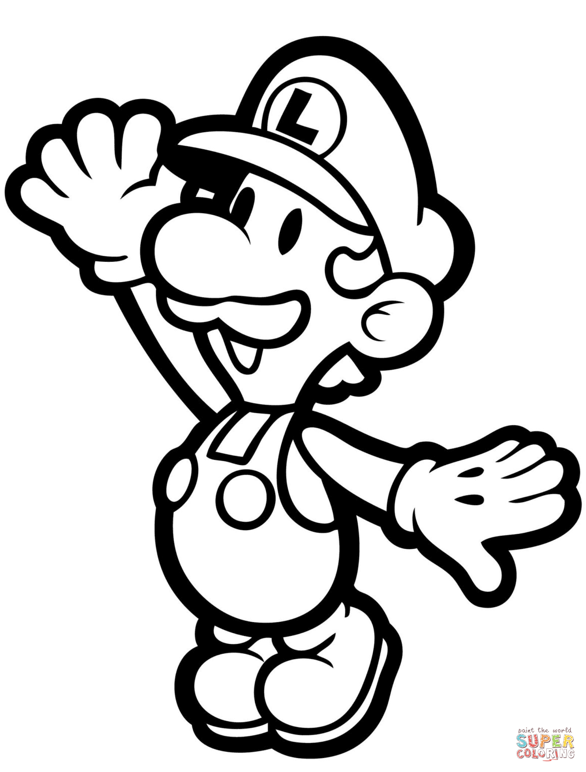 mario luigi coloring pages