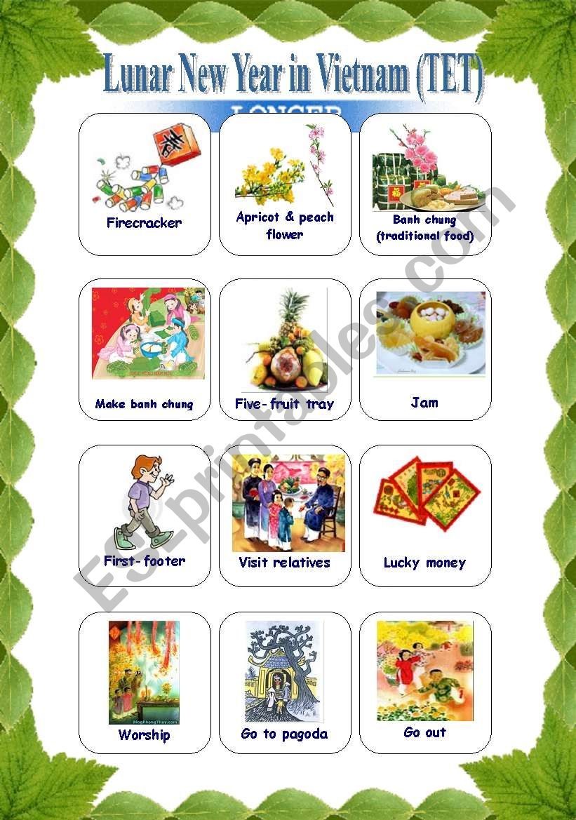 Lunar New Year In Vietnam ESL Worksheet By Phucduong87