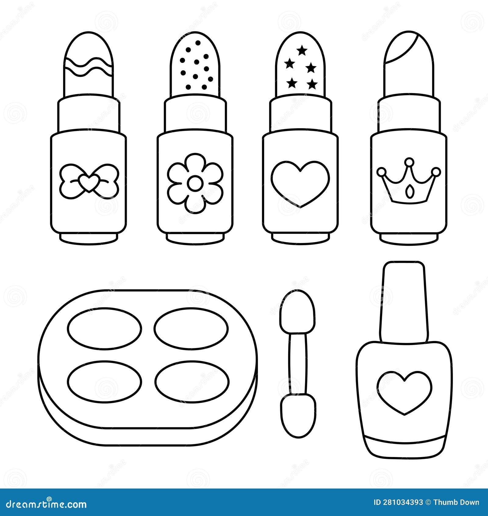 Makeup Coloring Pages Stock Illustrations 76 Makeup Coloring Pages Stock Illustrations Vectors Clipart Dreamstime