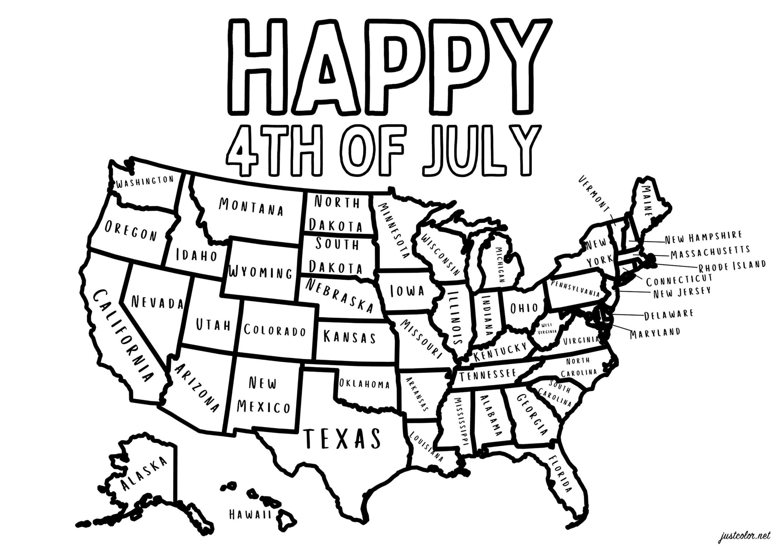 july 4 coloring pages