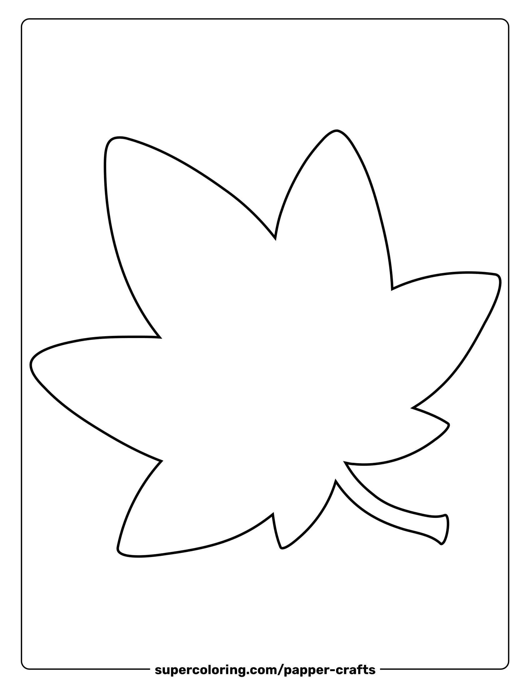 Maple Leaf Template Free Printable Paper raft Templates