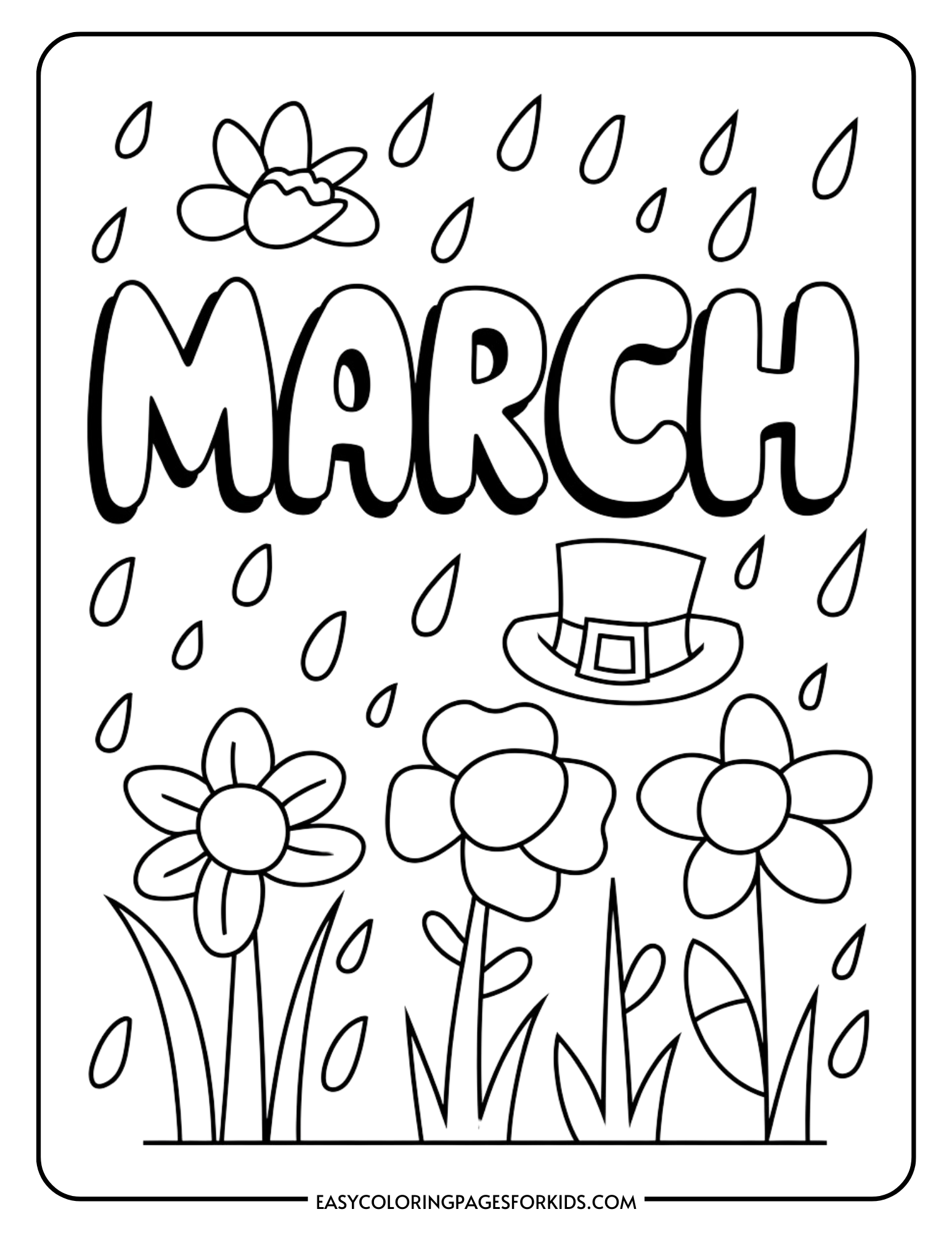 march coloring page