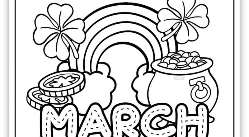 March Coloring Pages Free PDF Printables Simply Love Coloring