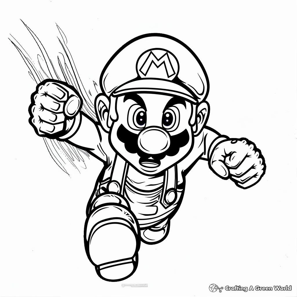 mario coloring page
