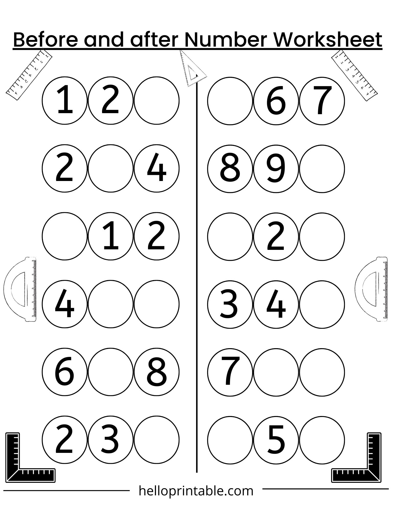 math worksheet kindergarten