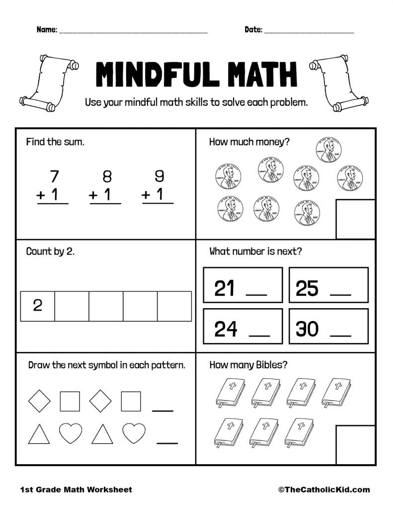 1st grade worksheets free