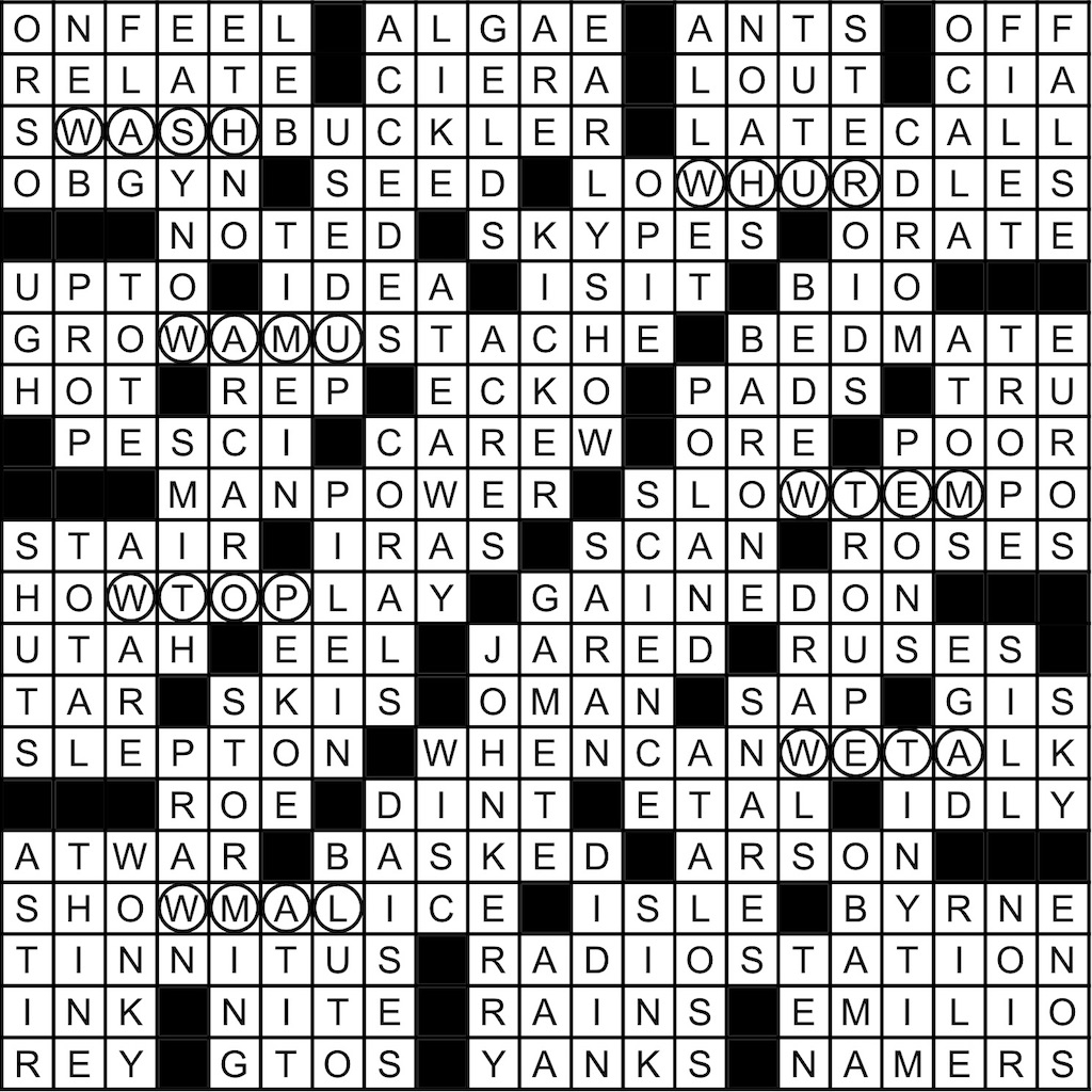 May 2015 Crossword Answer Key Washingtonian