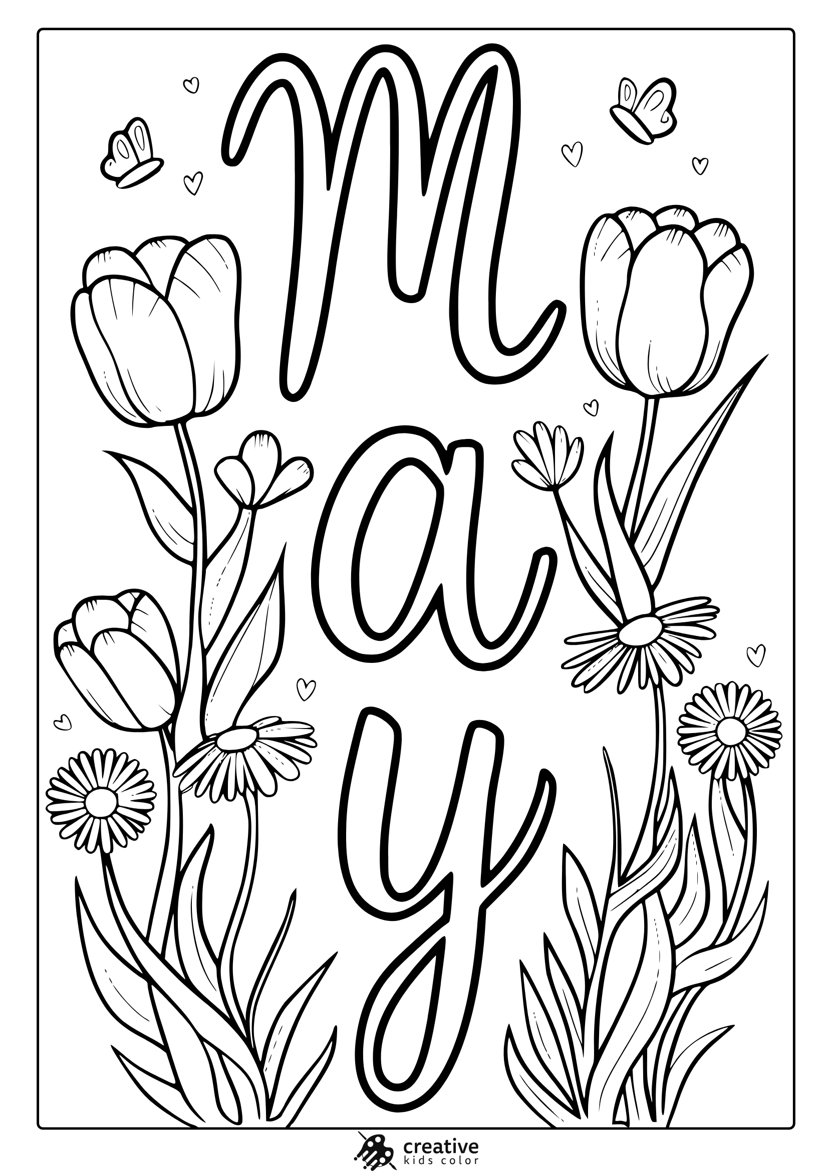 May Coloring Pages Free Printable Seasonal PDFs 