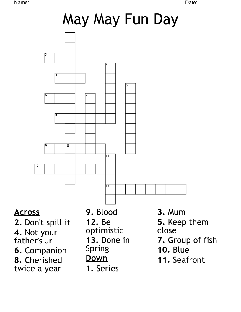 wedding companion crossword clue