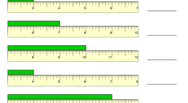 Measurement Worksheets Reading A Tape Measure Worksheets Made By Teachers