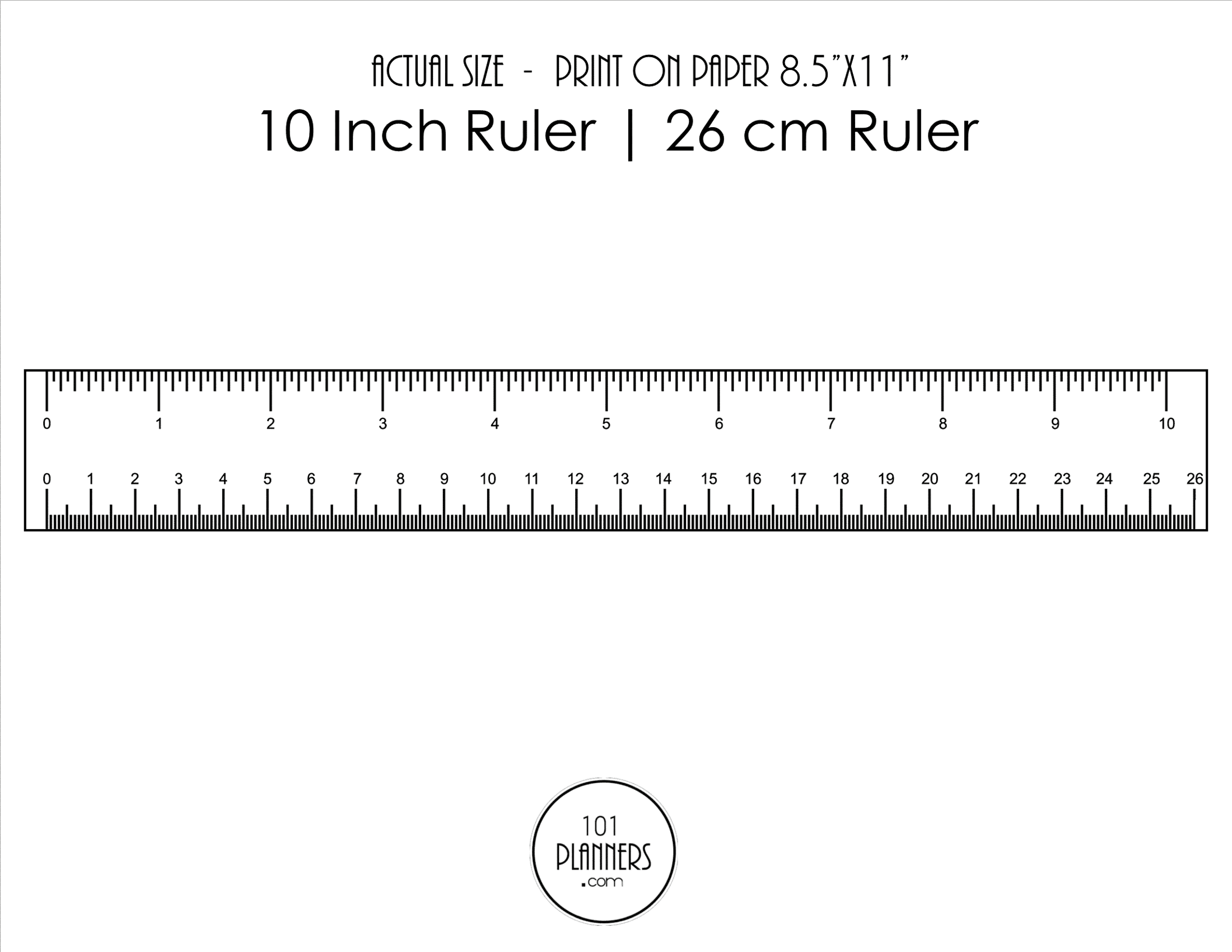 centimeter ruler printable