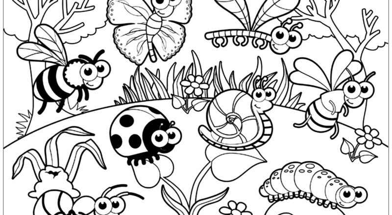 Meeting Insects Coloring Pages