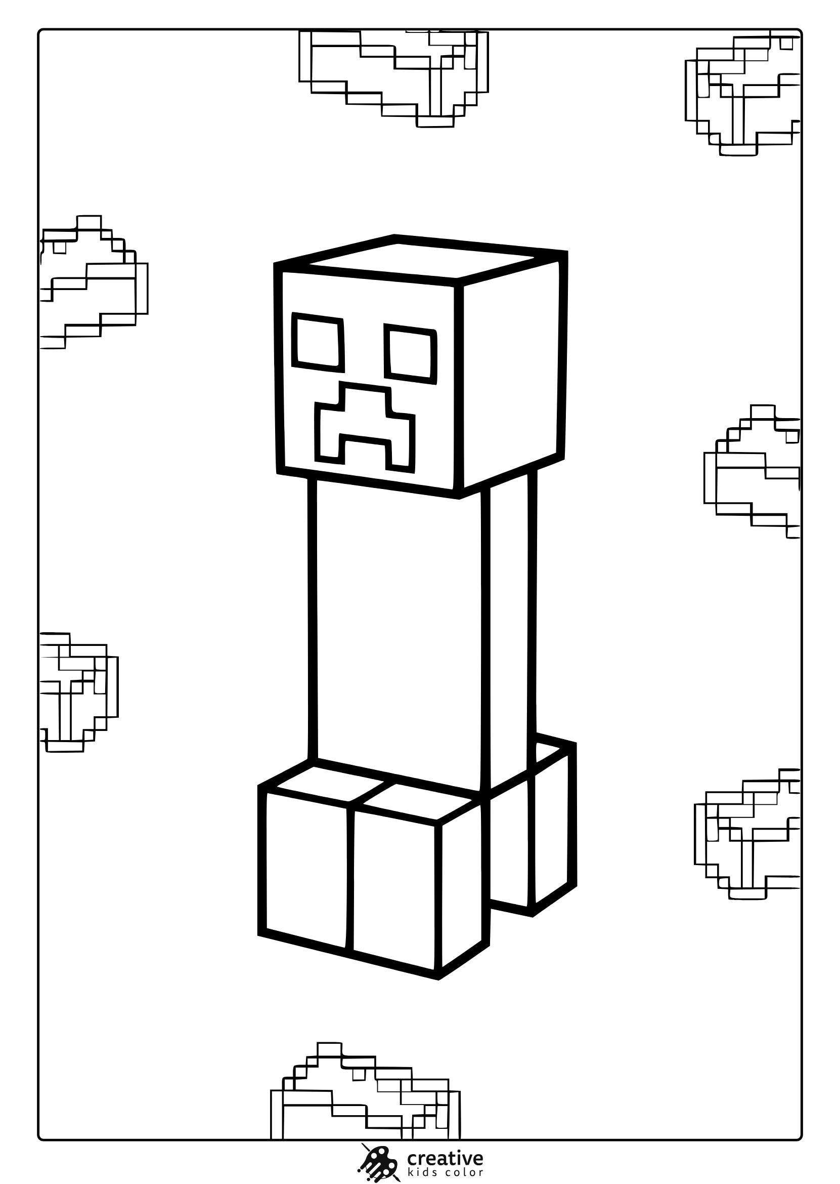 Minecraft Coloring Pages Free Printable PDFs 