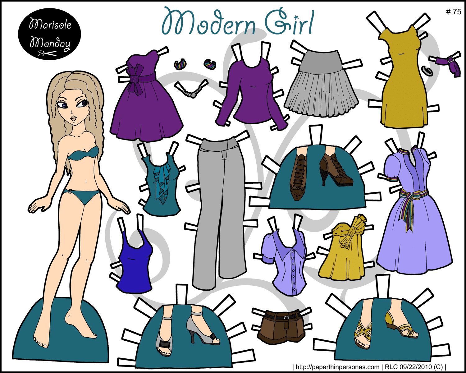 Modern Girl A Printable Paper Doll