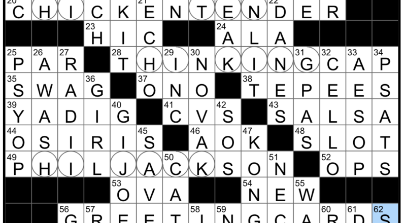 Monday September 29 2025 Diary Of A Crossword Fiend