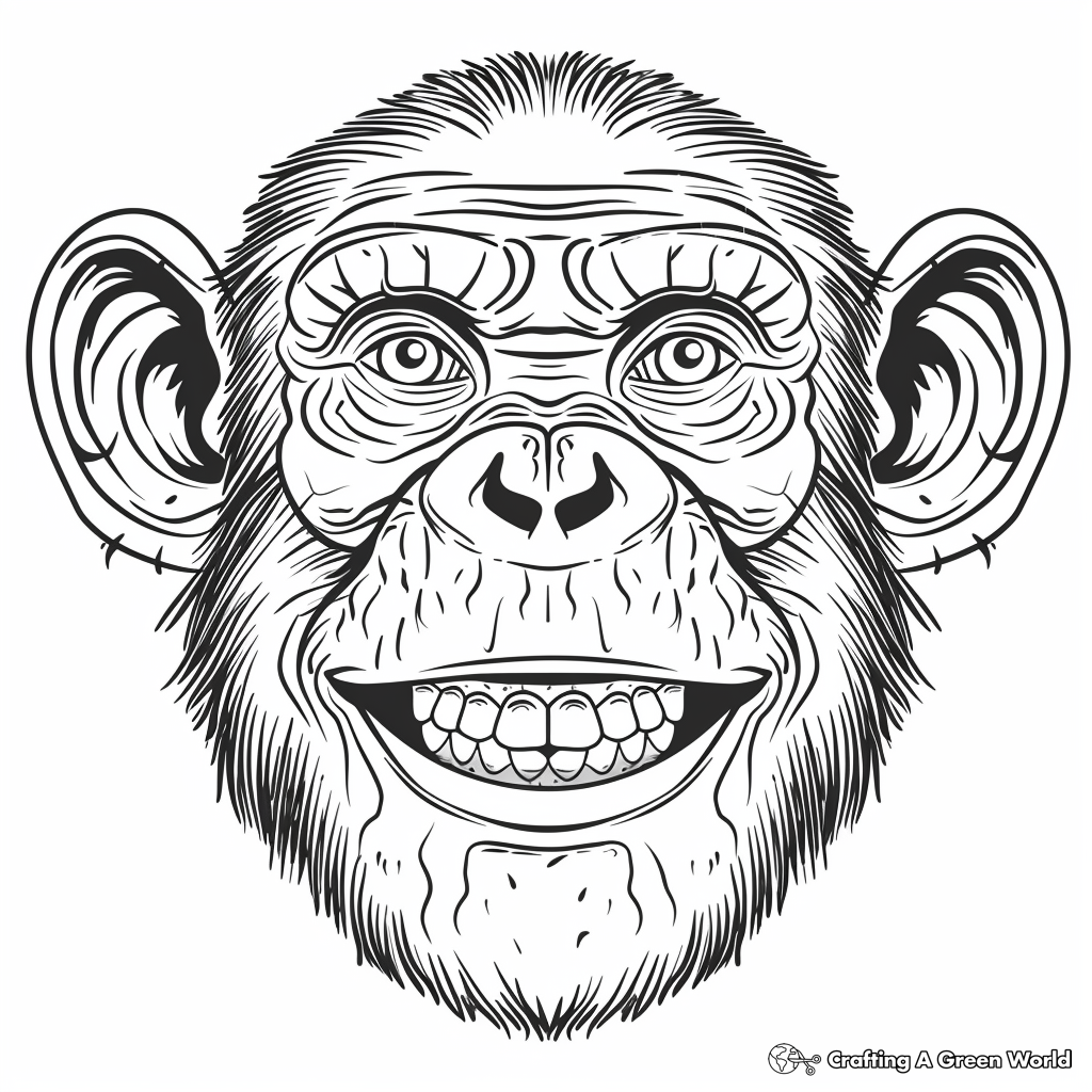 Monkey Face Coloring Pages Free Printable Monkey Face Coloring Pages Free Printable