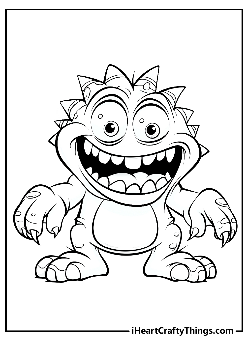 monster coloring page