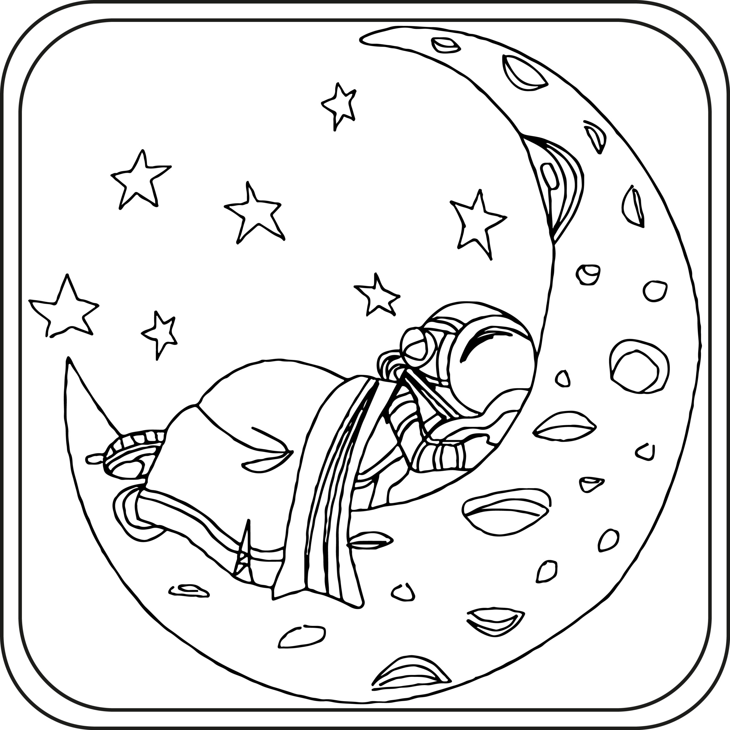 Moon Coloring Pages Preschool Kindergarten First Grade Made By Teachers