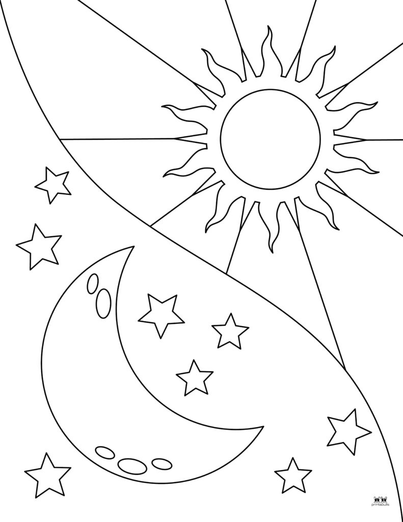 moon coloring pages