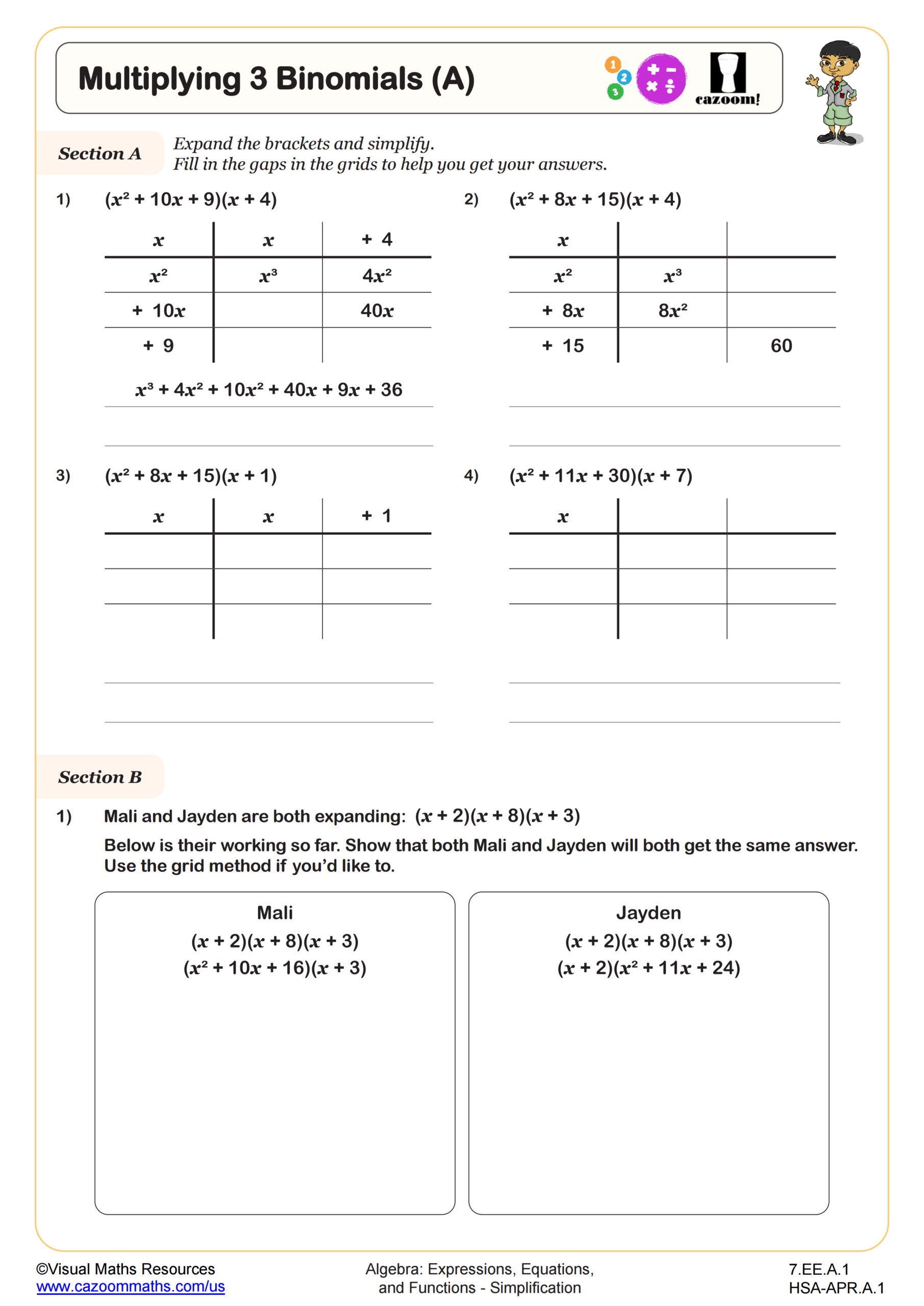 multiplying binomials worksheet multiplying binomials worksheet