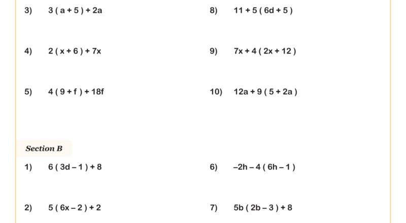 Multiplying Binomials Worksheet PDF Printable Algebra Worksheet Cazoom Math