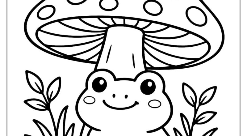 Mushroom Coloring Pages Free PDF To Download And Print