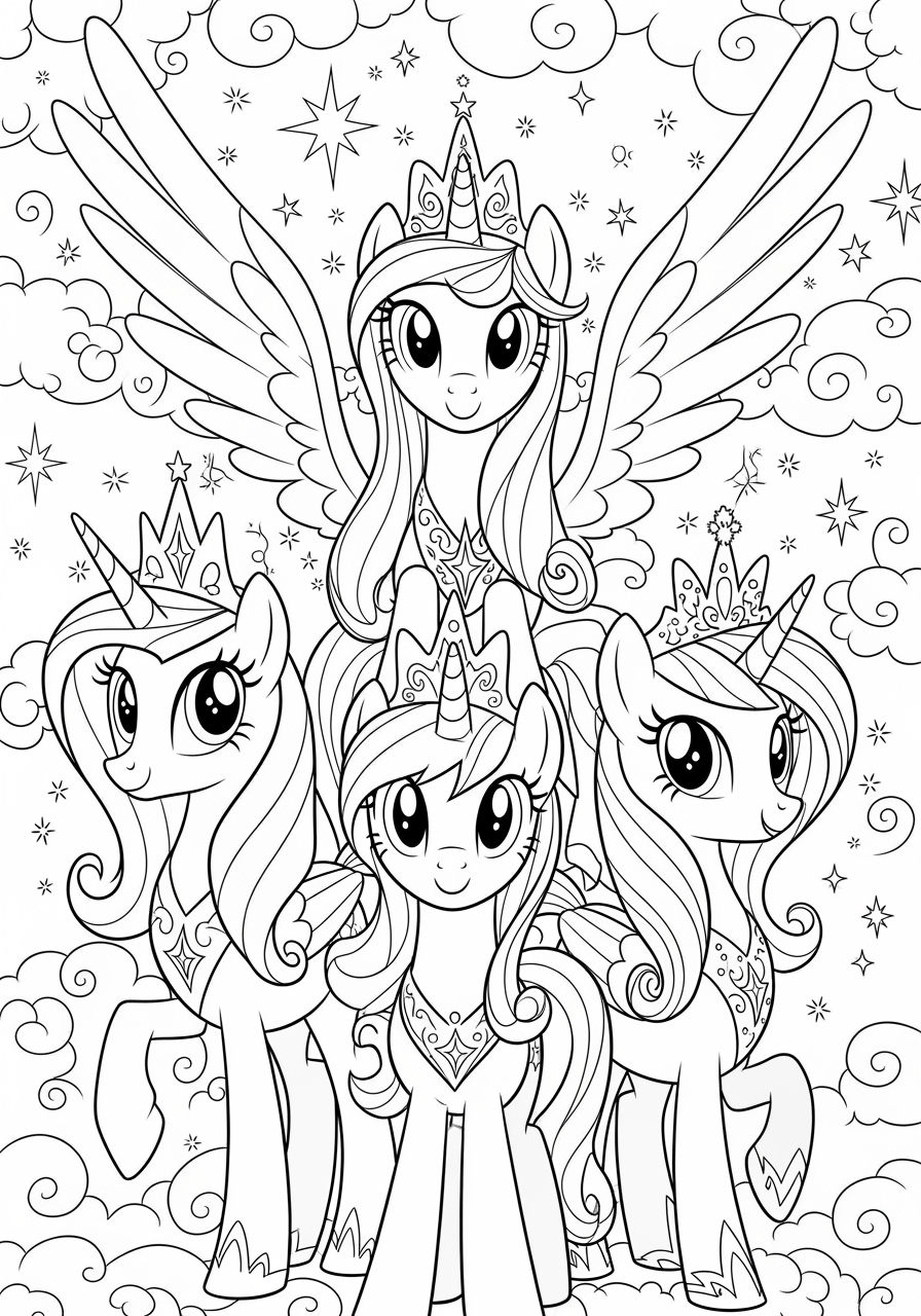 My Little Pony Coloring Page Princess Free Printable My Little Pony Coloring Page Princess Free Printable