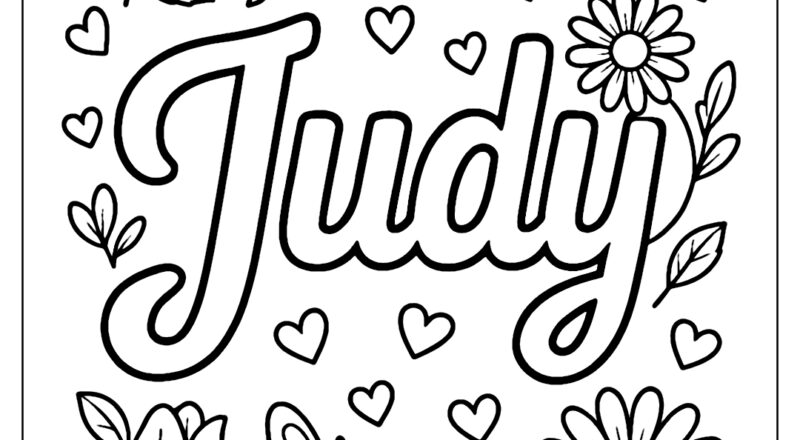 Name Coloring Pages Free And Printable For Kids