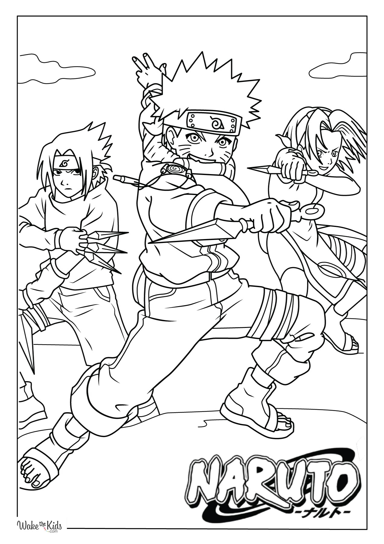 Naruto Coloring Pages Free Printable PDFs WakeTheKids