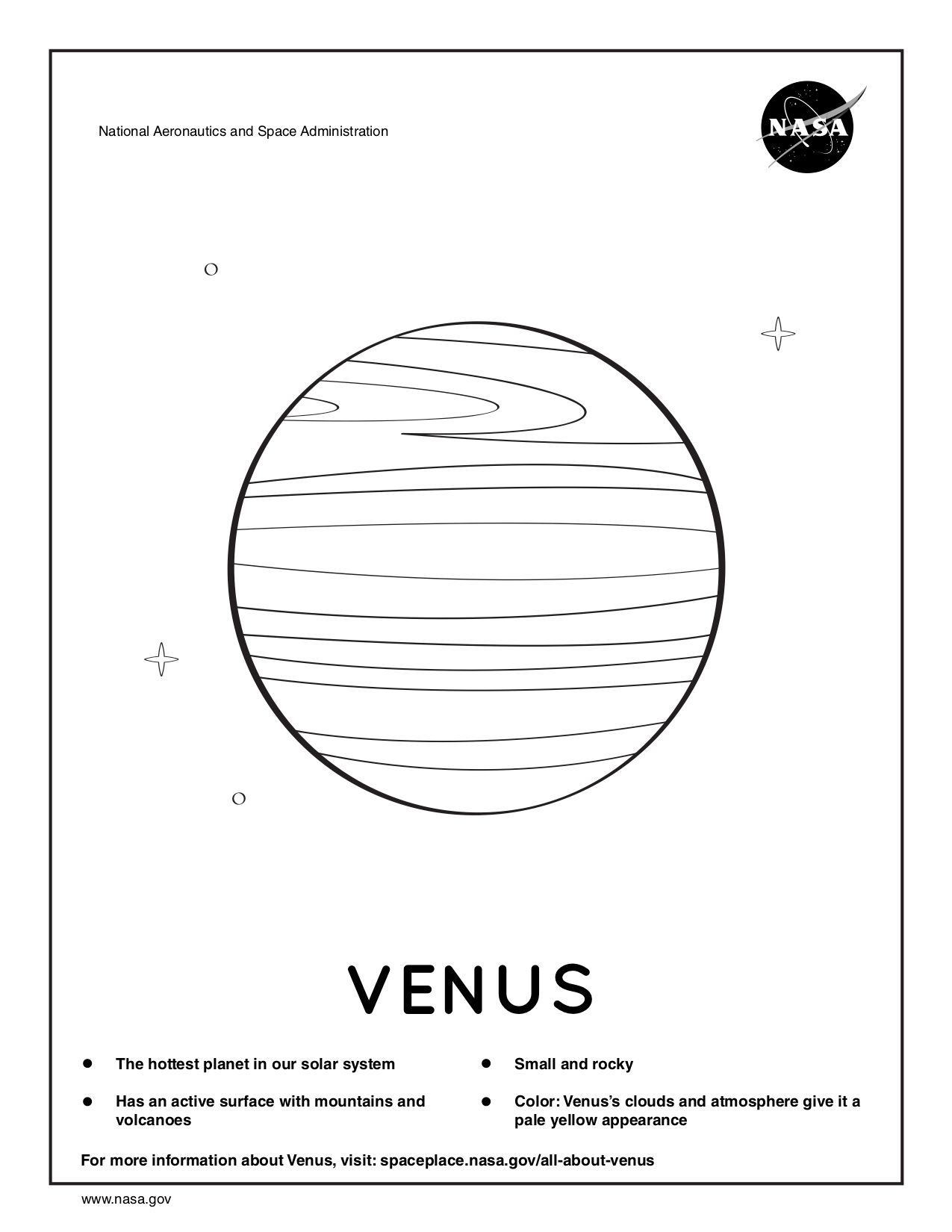 NASA Coloring Pages NASA Space Place NASA Science For Kids